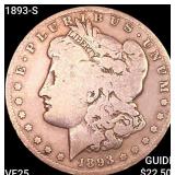 1893-S Morgan Silver Dollar LIGHTLY CIRCULATED