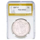 1897-O Morgan Silver Dollar PGA MS62