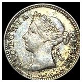 1894 British Honduras Victoria Silver 5 Cents CLOS