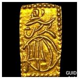 Japan 1832-1858 Gold 2 Shu CLOSELY UNCIRCULATED