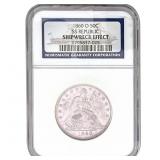 1860-O Seated Liberty Half Dollar NGC SHIPWRECK