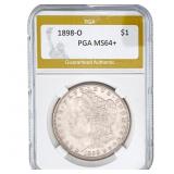 1898-O Morgan Silver Dollar PGA MS64+