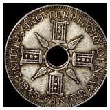 1945 New Guinea Silver 1 Shilling  UNCIRCULATED