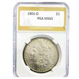 1901-O Morgan Silver Dollar PGA MS65