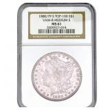 1880 Morgan Silver Dollar NGC MS61