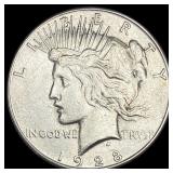 1928-S Silver Peace Dollar CLOSELY UNCIRCULATED