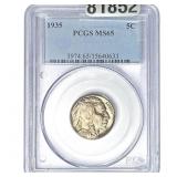 1935 Buffalo Nickel PCGS MS65
