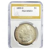 1899-O Morgan Silver Dollar PGA MS65+