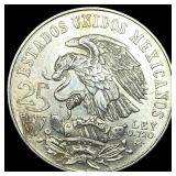 1968 Mexico Silver 25 Pesos UNCIRCULATED