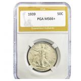 1939 Walking Liberty Half Dollar PGA MS66+