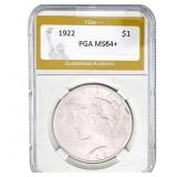 1922 Silver Peace Dollar PGA MS64+