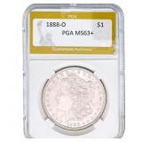 1888-O Morgan Silver Dollar PGA MS63+