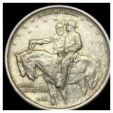 1925 Silver Half Dollar Stone Mountain CLOSELY UNC