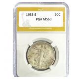 1933-S Walking Liberty Half Dollar PGA MS63