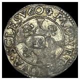 Germany Johann Adolf Silver 1/16th Thaler NEARLY