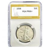1938 Walking Liberty Half Dollar PGA PR66+