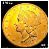 1875-CC $20 Gold Double Eagle CHOICE AU