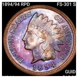 1894/94 RPD FS-301 S-1 Indian Head Cent GEM BU