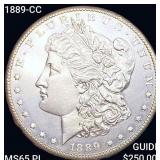 1889-CC Morgan Silver Dollar GEM BU PL