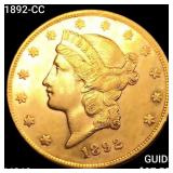 1892-CC $20 Gold Double Eagle UNCIRCULATED