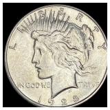 1928-S Silver Peace Dollar CLOSELY UNCIRCULATED