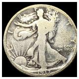 1917-S Silver Walking Liberty Half Dollar NICELY C