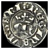 Hungary Maria 1385-1395 Silver Denar NEARLY UNCIR