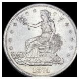 1874-S Silver Trade Dollar UNCIRCULATED