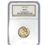 1937-S Buffalo Nickel NGC MS65
