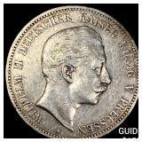 1904-A Purssia 5 Mark KM 523