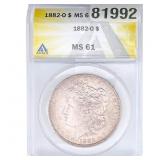 1882-O Morgan Silver Dollar ANACS MS61