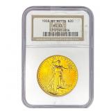 1908 $20 Gold Double Eagle NGC MS63