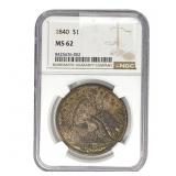 1840 Seated Liberty Dollar NGC MS6