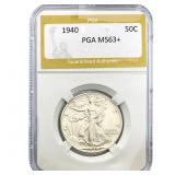 1940 Walking Liberty Half Dollar PGA MS63+