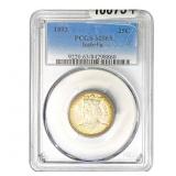 1893 Isabella Silver Quarter PCGS MS63