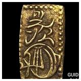 Japan 1832-1858 Gold 2 Shu CLOSELY UNCIRCULATED
