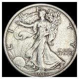 1918 Walking Liberty Half Dollar LIGHTLY CIRCULATE
