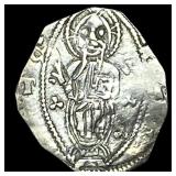 Serbia Stefan Dusan 1331-1355 Silver Dinero NEARL