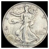 1918 Walking Liberty Half Dollar CLOSELY UNCIRCULA
