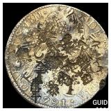 1791 Spanish Colonial Silver 8 Reales Chopmarks