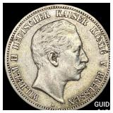 1898-A Prussia Silver 5 Mark