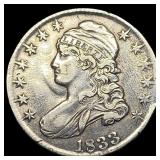 1833 Capped Bust Half Dollar NEARLY UNCIRCULATED