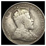 1908 Canada Silver 25 Cents LIGHTLY CIRCULATED