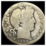 1893-O Silver Barber Half Dollar HIGH GRADE