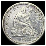 1877 Seated Liberty Quarter CLOSELY UNCIRCULATED