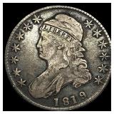 1819 Capped Bust Half Dollar ABOUT UNCIRCULATED
