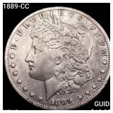 1889-CC Morgan Silver Dollar NEARLY UNCIRCULATED