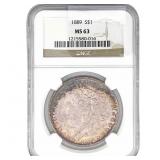 1889 Morgan Silver Dollar NGC MS63