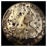 1798 Mo Mexico SIlver 8 Reales NEARLY UNCIRCULATED