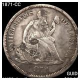 1871-CC Seated Liberty Dime CLOSELY UNCIRCULATED